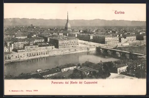 AK Torino, Panorama dal Monte dei Cappuccini