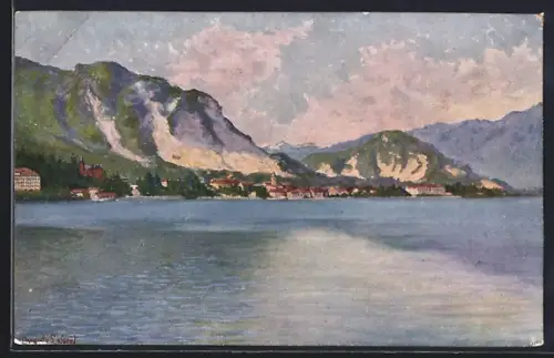 Künstler-AK Baveno /Lago Maggiore, Panorama