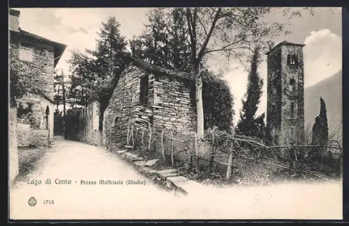 AK Moltrasio /Lago di Como, Panorama mit Strassenpartie