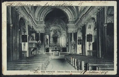 AK Pino Torinese, Interno chiesa Parrocchiale