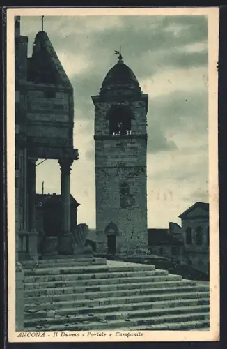 AK Ancona, Il Duomo, Portale e Campanile