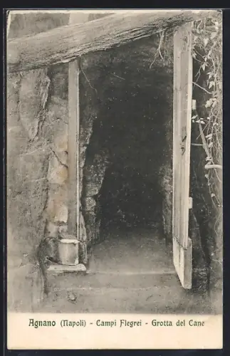 AK Agnano /Napoli, Campi Flegrei, Grotta del Cane
