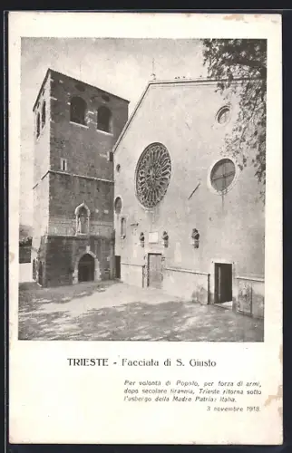 AK Trieste, Facciata di S. Giusto