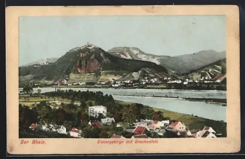 AK Königswinter /Rhein, Siebengebirge mit Drachenfels