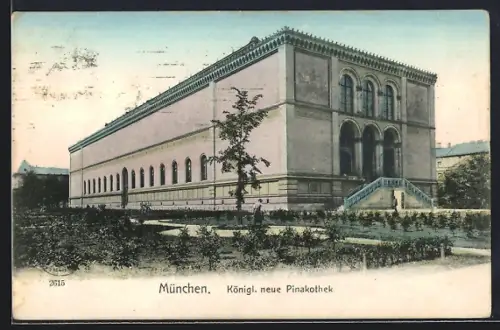 AK München, königliche neue Pinakothek