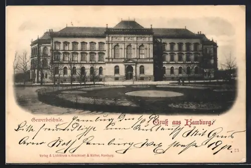 AK Hamburg-St. Georg, Gewerbeschule mit Anlagen