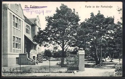 AK Dt. Eylau, Partie in der Parkstrasse