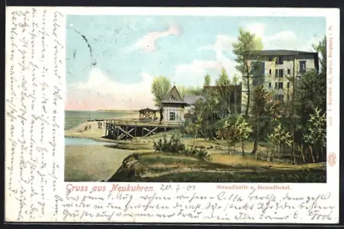 AK Neukuhren, Strandhalle und Strandhotel