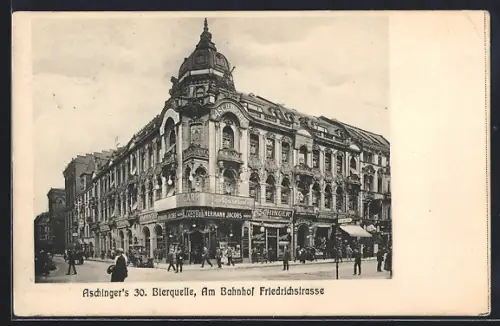 AK Berlin, Gasthaus Aschinger`s 30 am Bahnhof Friedrichstrasse