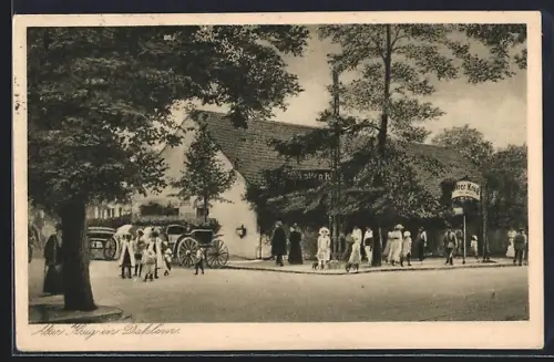AK Dahlem, Gasthaus Alter Krug von der Strasse aus, Inh. Frau Hoffmann