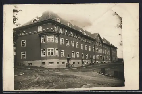 Foto-AK Kempten / Allgäu, Strassenpartie an einer Häuserecke