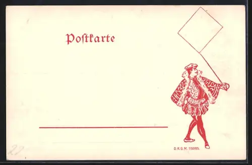 AK Dresden, Palais im Kgl. Grossen Garten, Warme, neugebackene, Verkäufer mit Korb