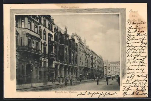 AK Berlin-Charlottenburg, Hospiz des Westens in der Marburger Strasse