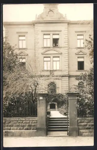 Foto-AK Würzburg, Wohnhaus in der Mergentheimer Strasse 16