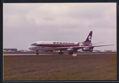 Fotografie Flugzeug Douglas DC-8 Spearair in Hannover-Langenhagen