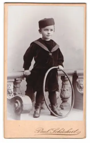 Fotografie Paul Schückert, Charlottenburg, Berlinerstr. 112, Alfred Prenzel im Matrosenanzug