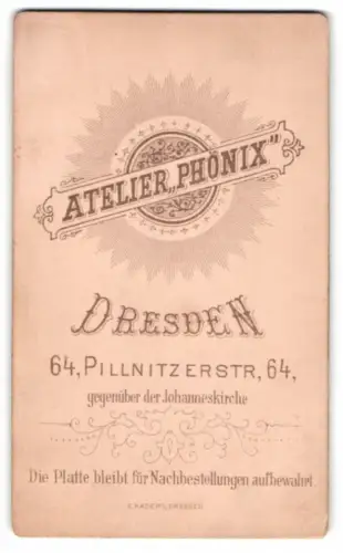 Fotografie Atelier Phönix, Dresden, Pillnitzerstr. 64, Anschrift des Atelier