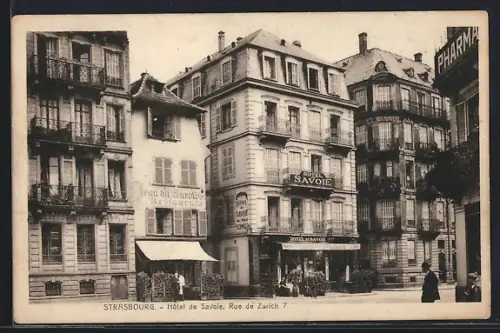 AK Strasbourg, Hôtel de Savoie, Rue de Zurich 7