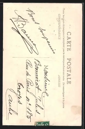 AK Belfort, Concours Musical 1908, Arc de Triomphe du Faubourg de France