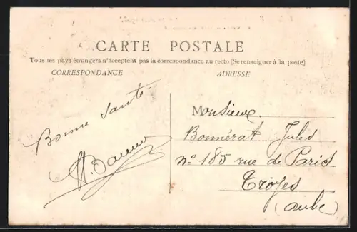 AK Belfort, Concours Musical du 15 et 16 Août 1908, La Gare. Arrivée des Sociétés