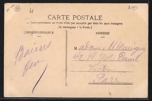 AK Morvillars, Route des Forges avec des maisons et passants