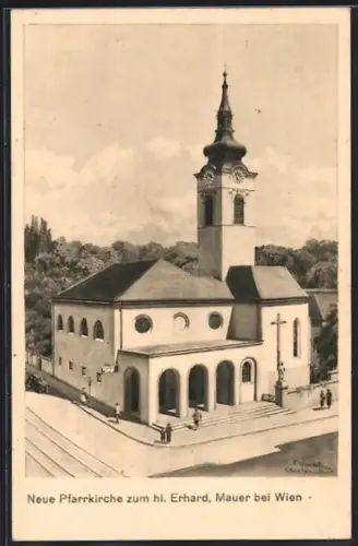 AK Mauer bei Wien, Neue Pfarrkirche zum heiligen Erhard