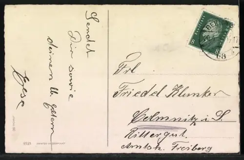 AK Osterküken fährt in einem Osterei-Auto, Die besten Ostergrüsse