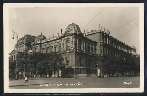 AK Wien, Universität mit Strassenpartie