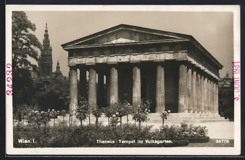 AK Wien, Theseus-Tempel im Volksgarten