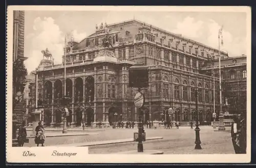 AK Wien, Staatsoper mit Strassenpartie