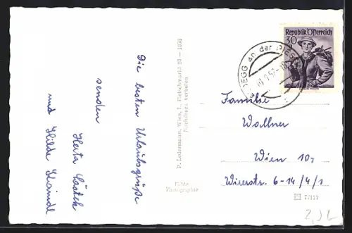 AK Wopfing /N. Oe., Teilansicht mit Ruine Starhemberg