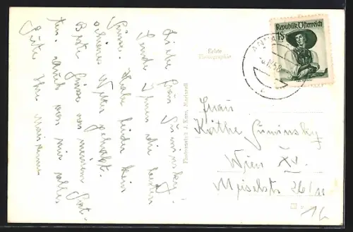 AK Annaberg, Strassenpartie mit Kirche