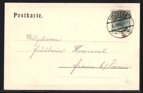 AK Maria Dreieichen, Panorama mit Kirche