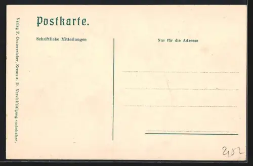 AK Krems a. d. D., Teilansicht mit Strassenpartie