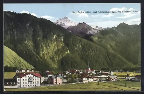 AK Mayrhofen, Panorama gegen Ahornspitze