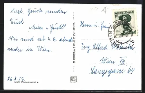 AK Prein a. d. Rax, Griesleiten g. Preinerwand, Anwesen