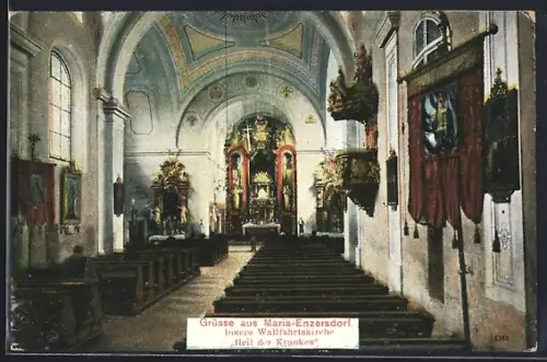 AK Maria-Enzersdorf, innere Wallfahrtskirche Heil der Kranken