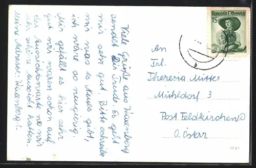 AK Waxenberg /Ob. Öst., Teilansicht mit Strassenpartie