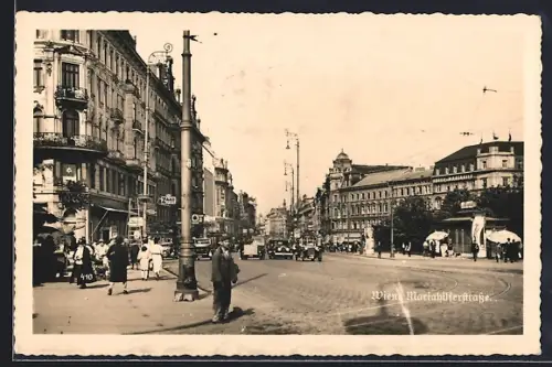 AK Wien, Partie in der Mariahilferstrasse