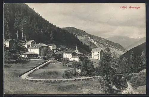AK Gomagoi, Panorama mit Kirche