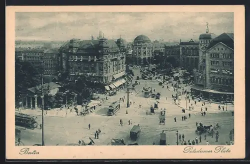 AK Berlin-Tiergarten, Blick auf den Potsdamer Platz