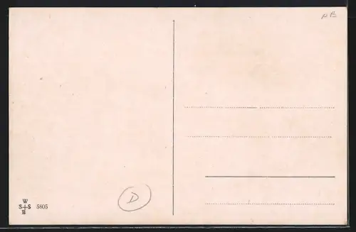 Künstler-AK Wespe landet auf einem Baby, Eine kitzliche Geschichte