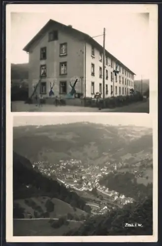 AK Zell i. W., Wohnhaus, Panorama