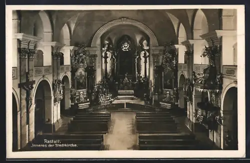 AK Rastatt, Inneres der Stadtkirche