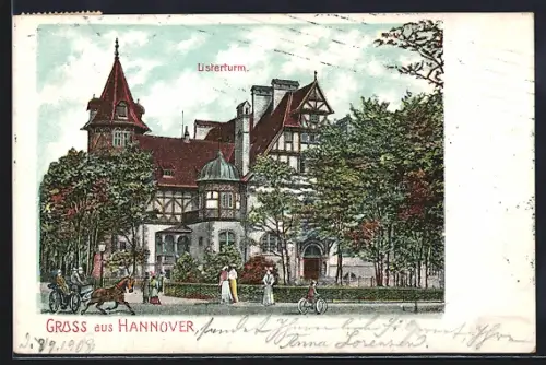 Lithographie Hannover, Partie am Listerturm