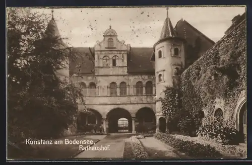 AK Konstanz am Bodensee, Partie im Rathaushof