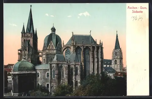AK Aachen, Südseite des Doms