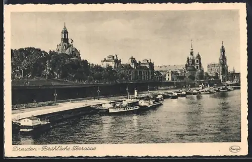 AK Dresden, Brühlsche Terrasse