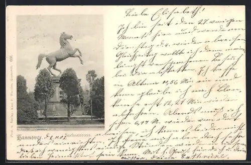 AK Hannover i. N., Blick auf das Sachsenross