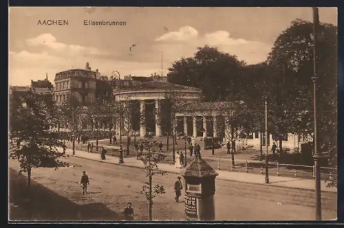 AK Aachen, Partie am Elisenbrunnen